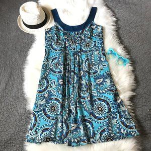 Like-New Ann Taylor Silk A-Line Paisley Dress, 4